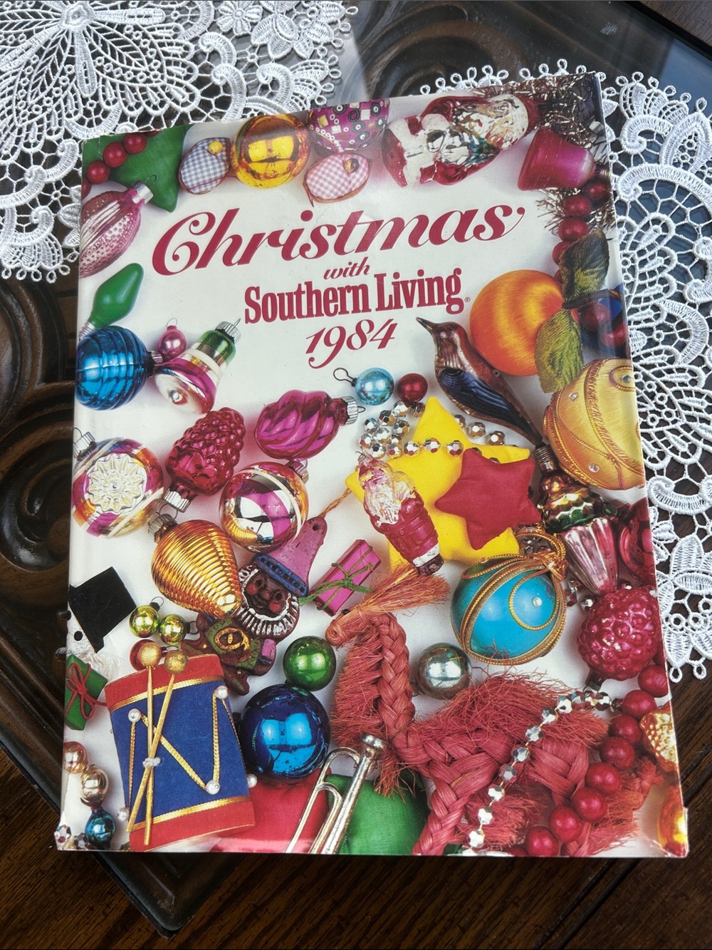 Southern Living multicolor Christmas ornament cover